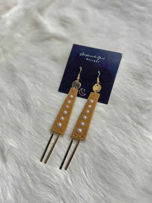 Moosehide Earrings - Earrings of day