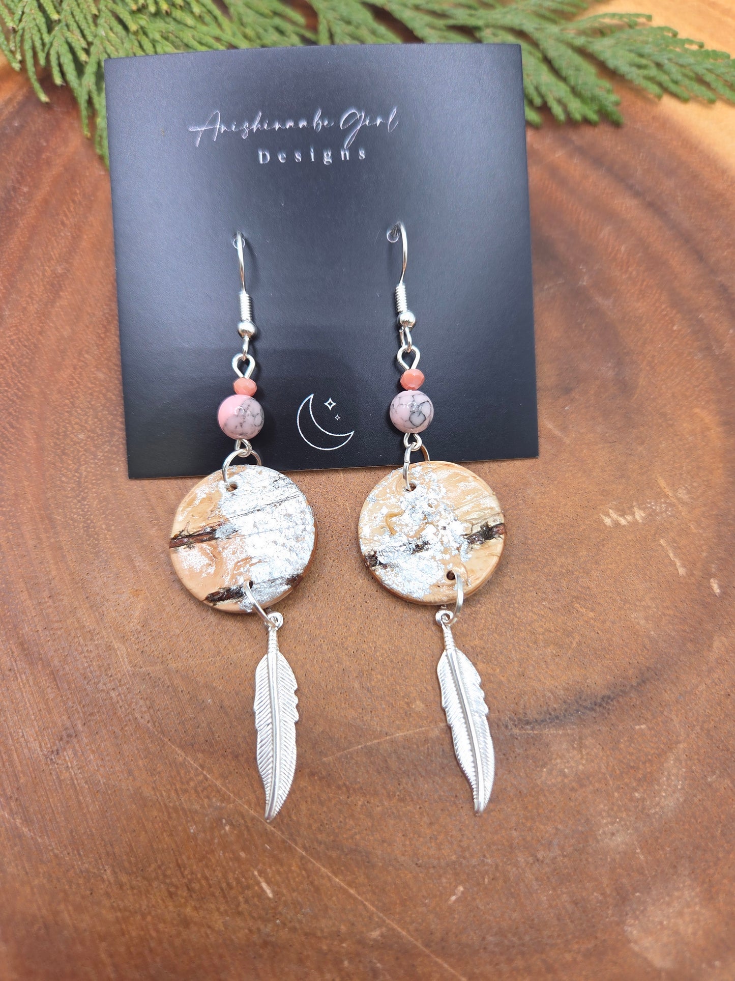Birchbark Charm Drops