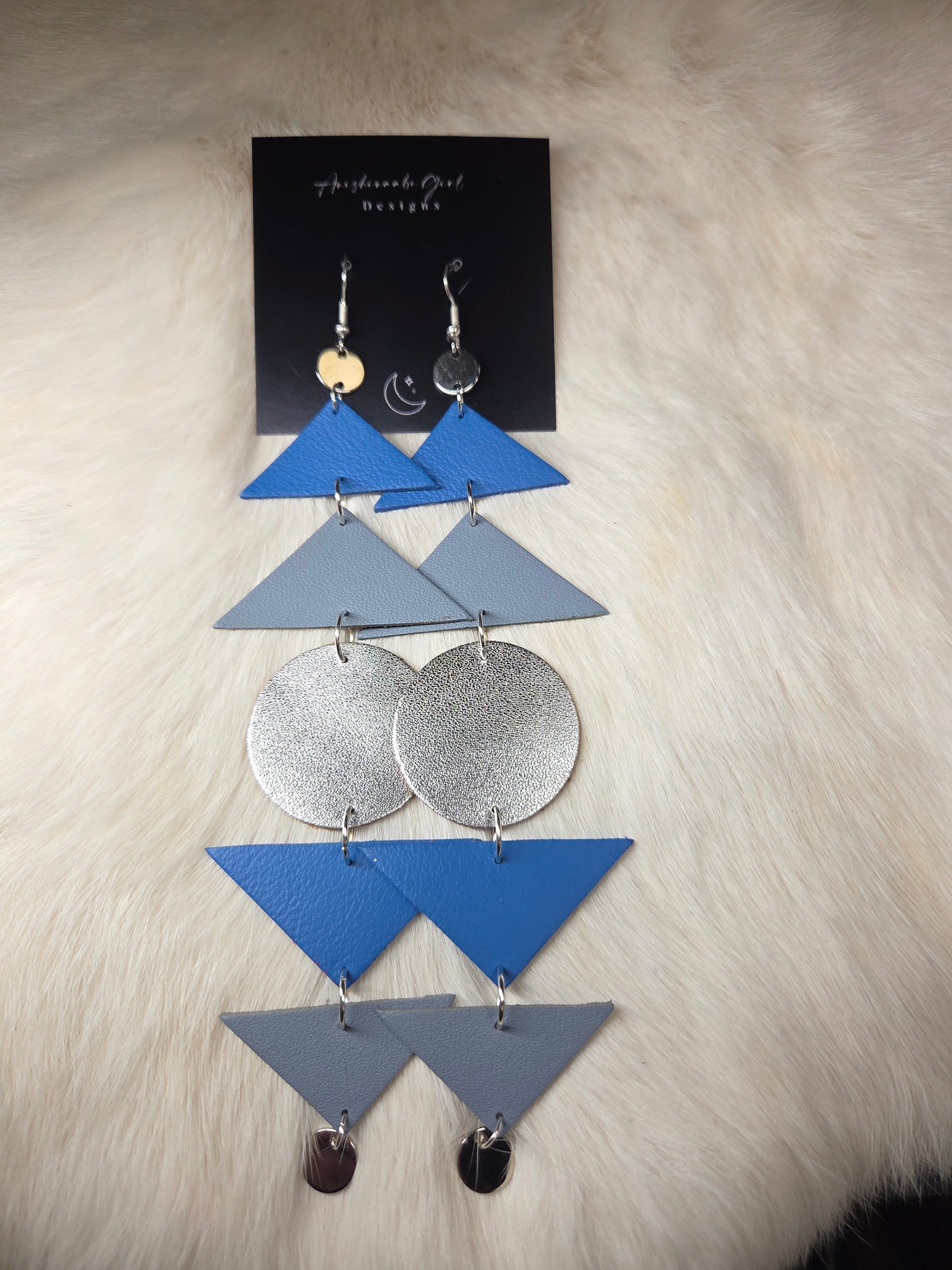Leather Geometric Shoulder Dusters