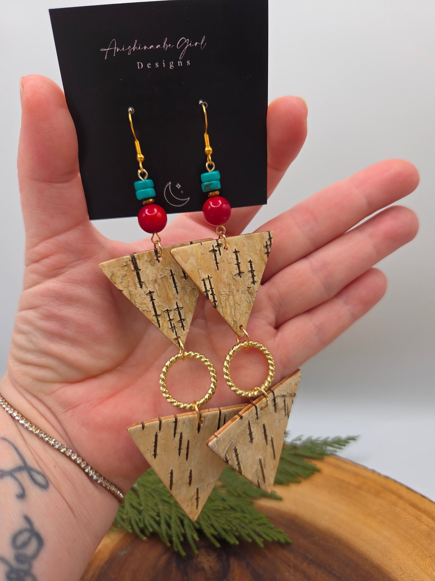 Birchbark Tiered Triangles