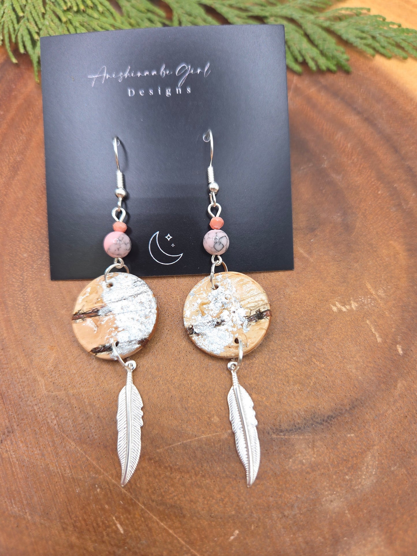 Birchbark Charm Drops