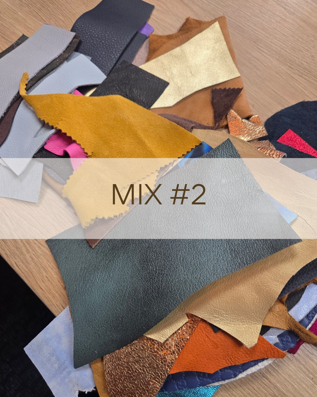 Specialty Leather Scrap Mix Bags