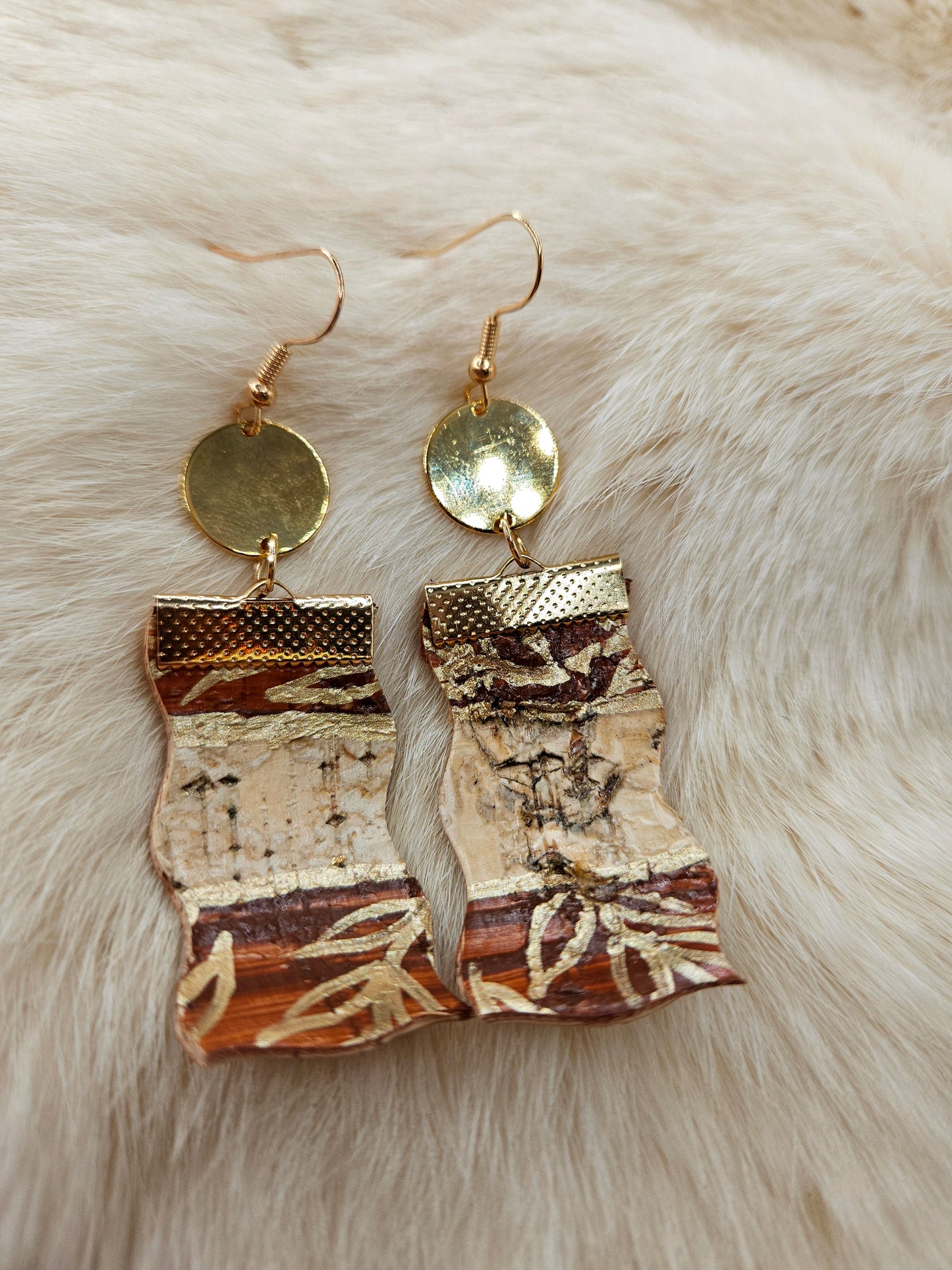 Birchbark Drop Earrings