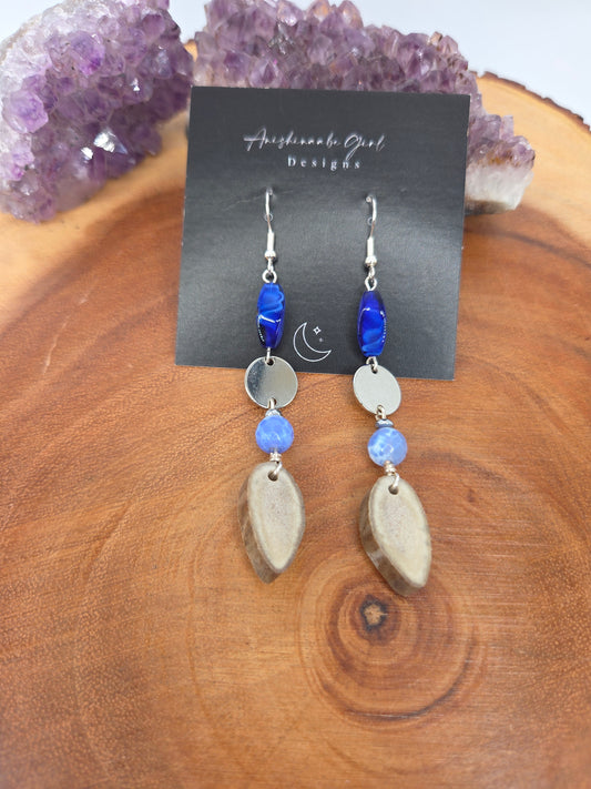 Caribou Antler Drop Earrings