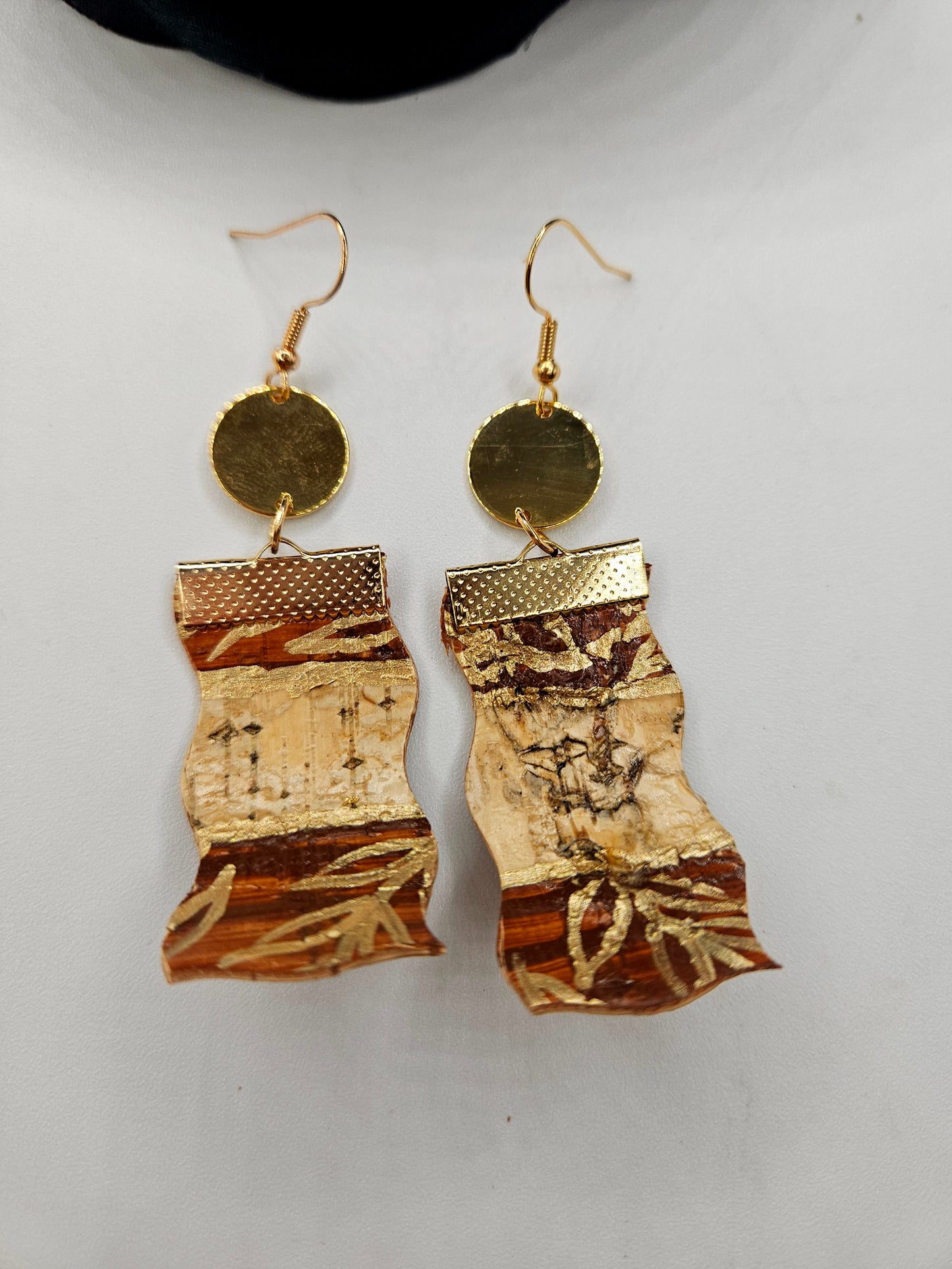 Birchbark Drop Earrings