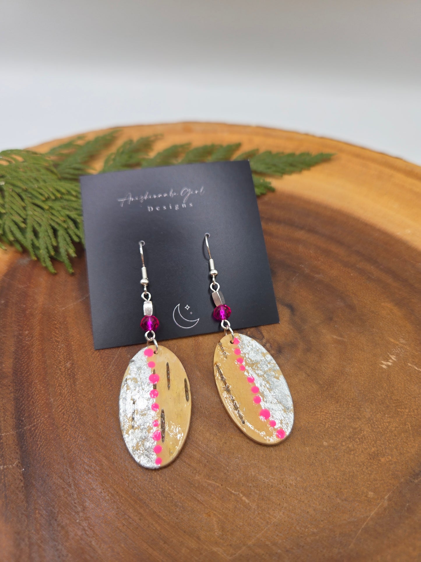 Birchbark Oval Drops