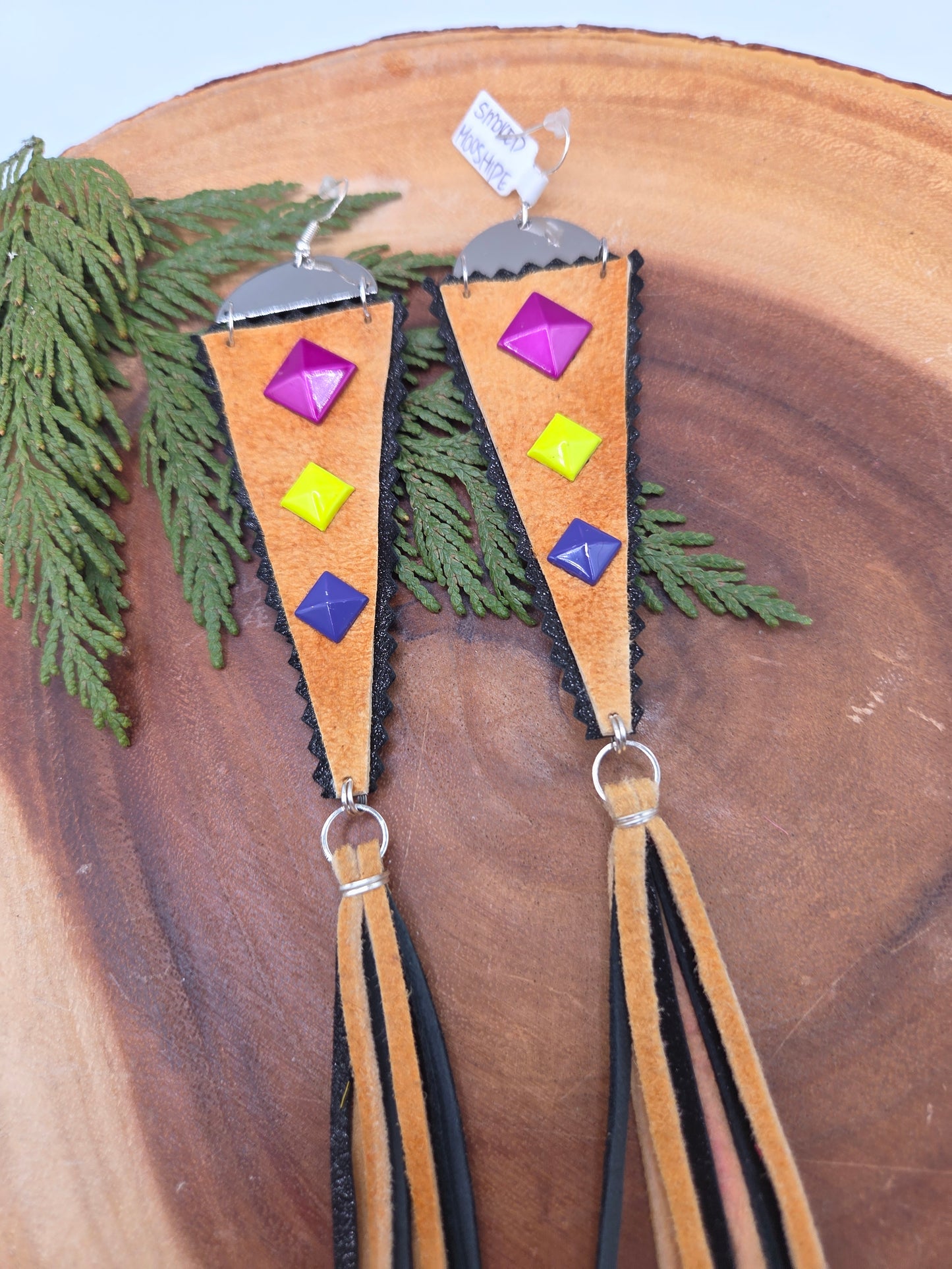 Smoked Moosehide with Tassels