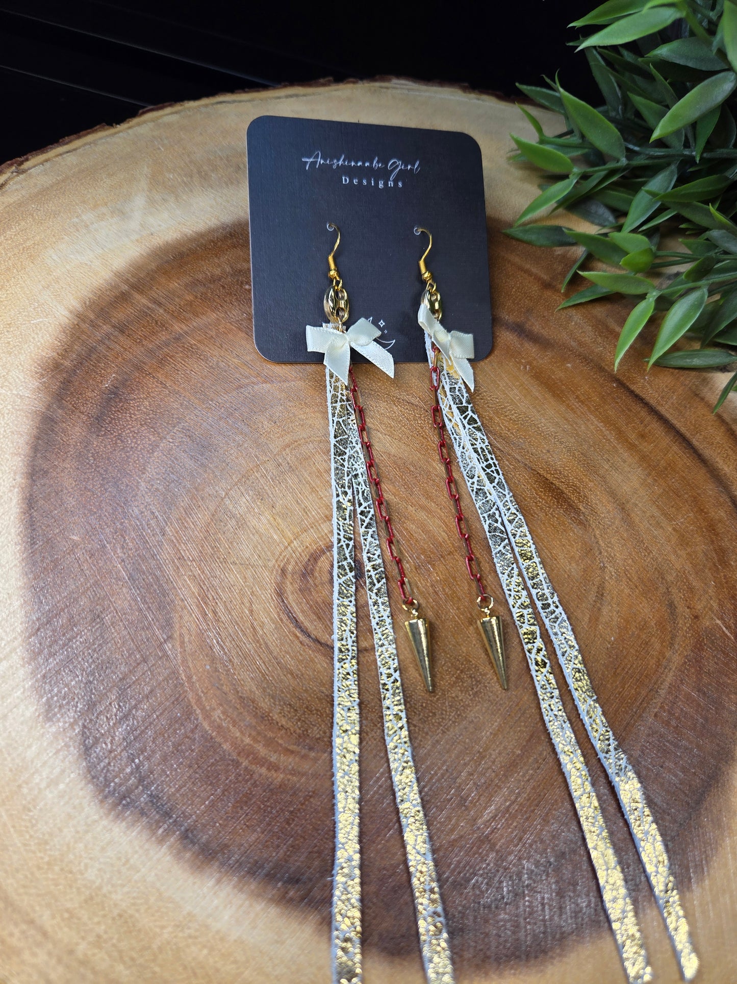 Leather Fringe Earrings