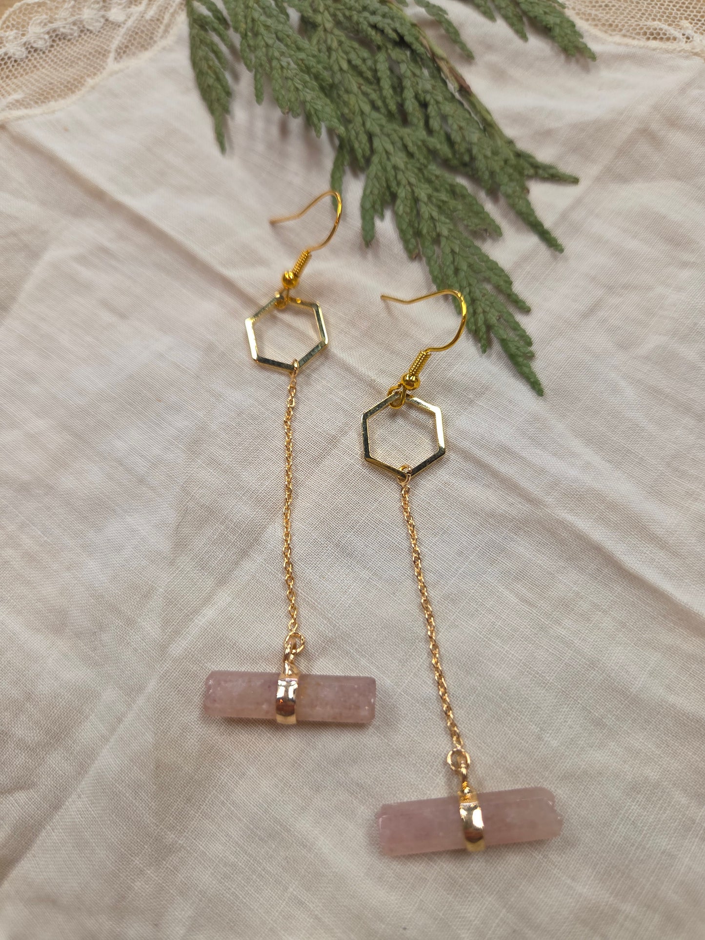 Gemstone Drop Earrings