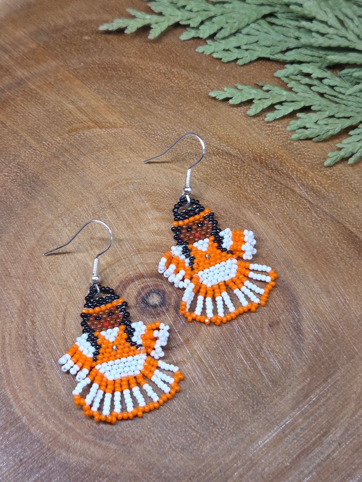 Powwow Dancer Beaded Earrings by Blending Beadz