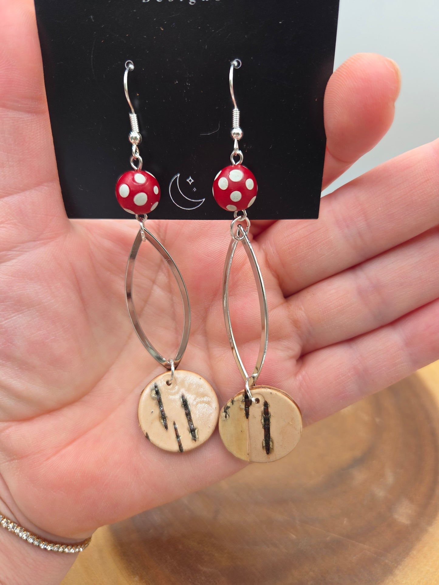 Birchbark with skunk beads