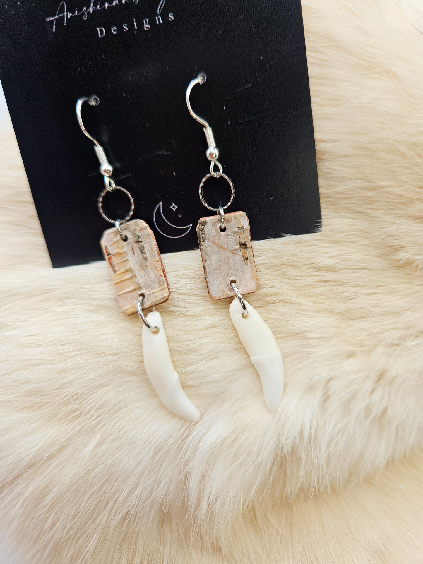 Birchbark Drop Earrings