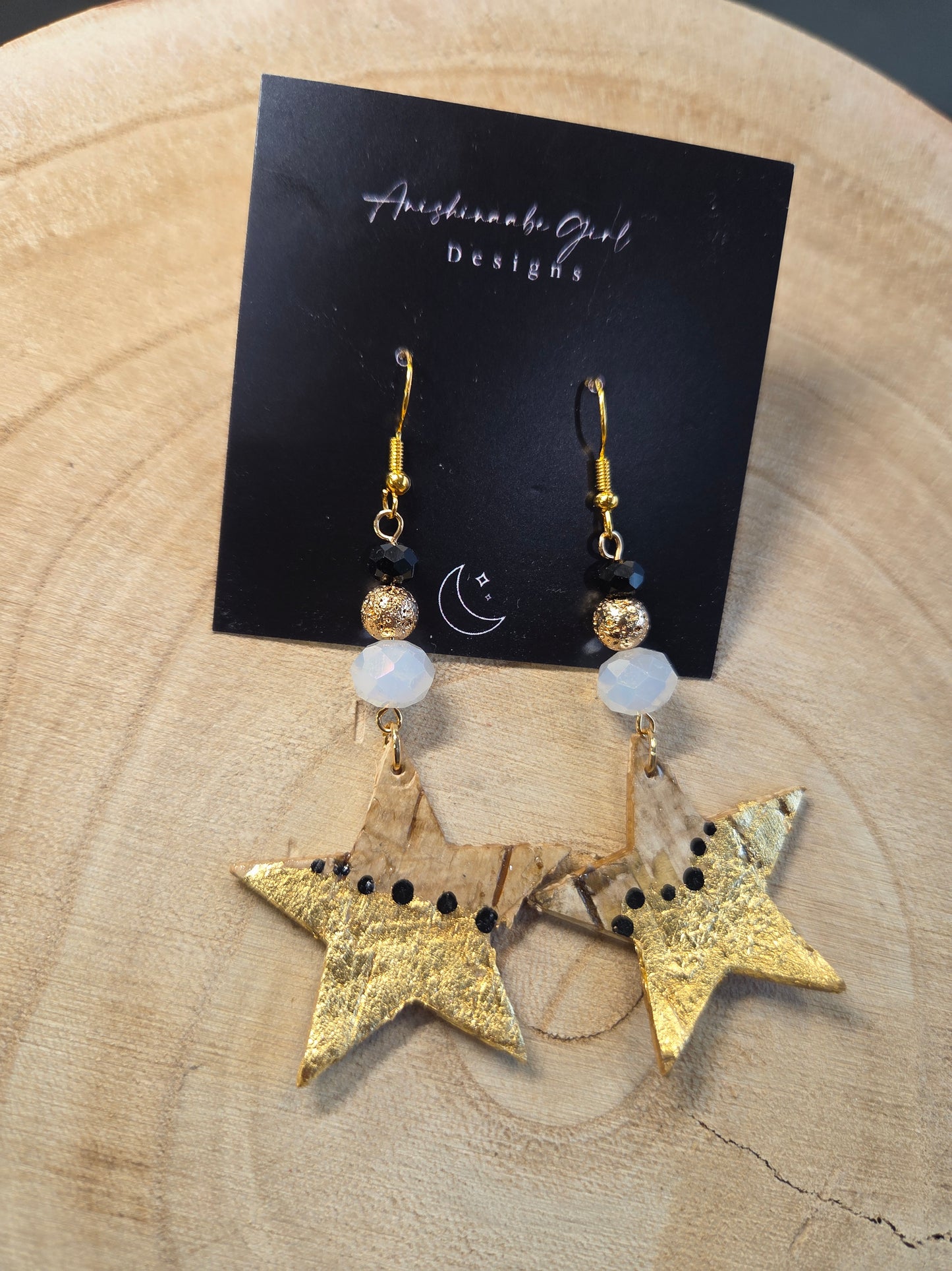 Birchbark Star People Earrings
