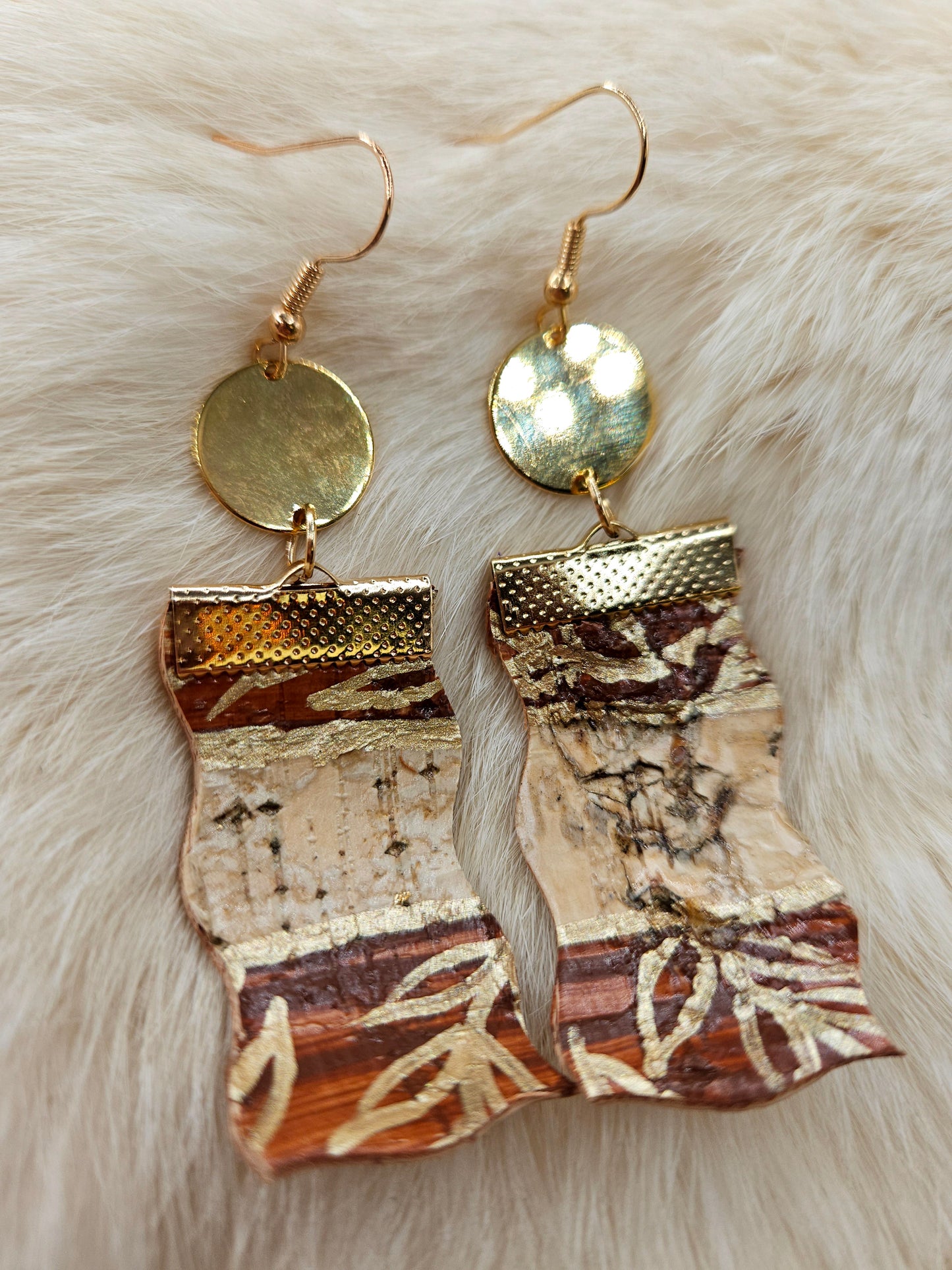 Birchbark Drop Earrings