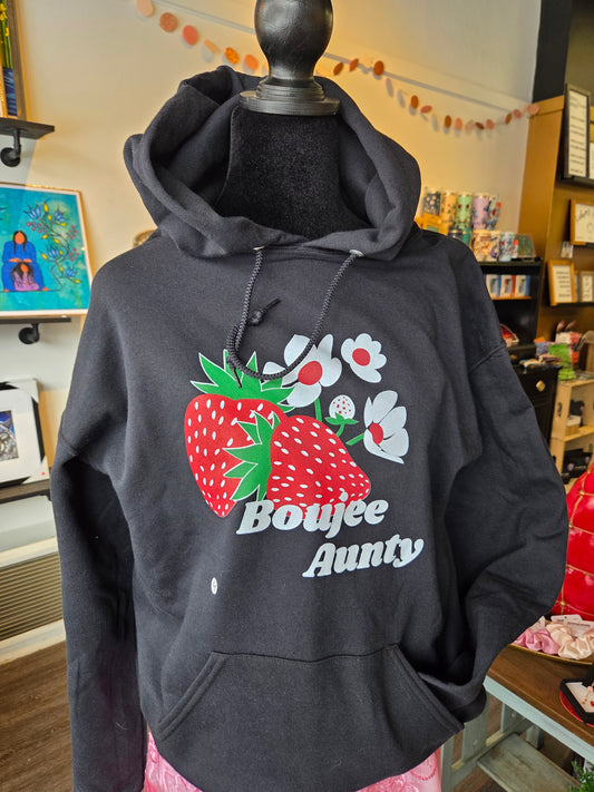 Boujee Aunty Hoodie Black