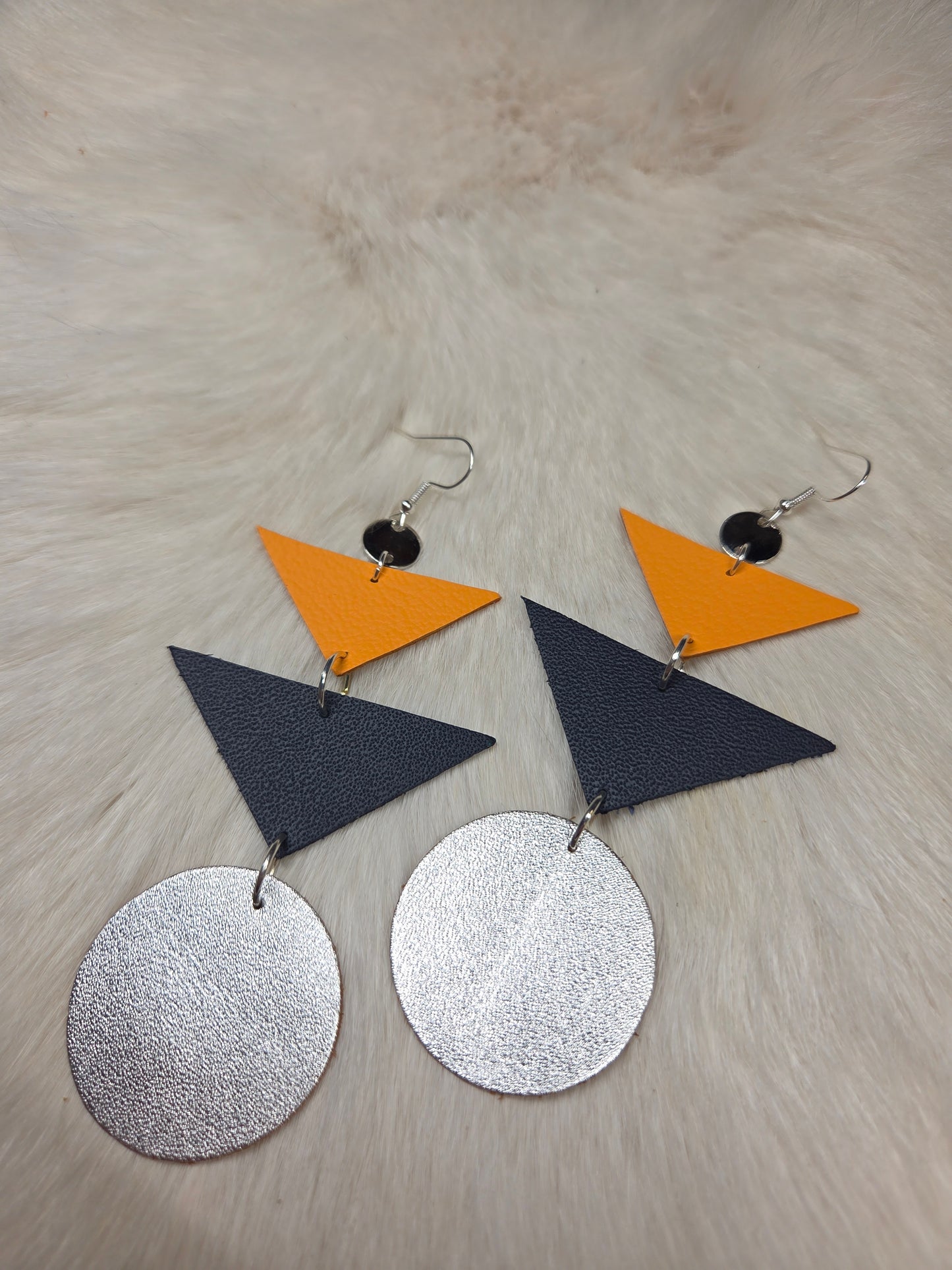 Leather Stack Earrings