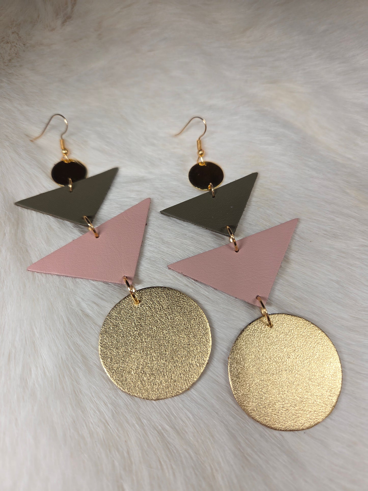 Leather Stack Earrings
