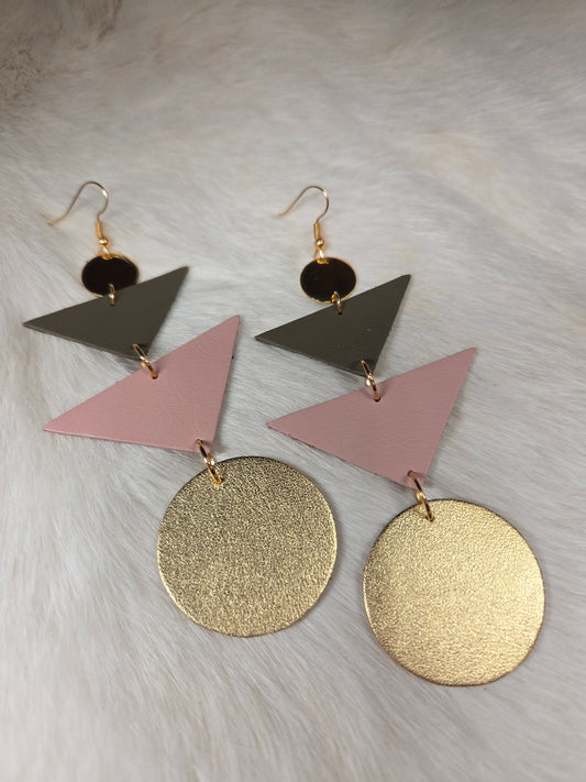Leather Stack Earrings