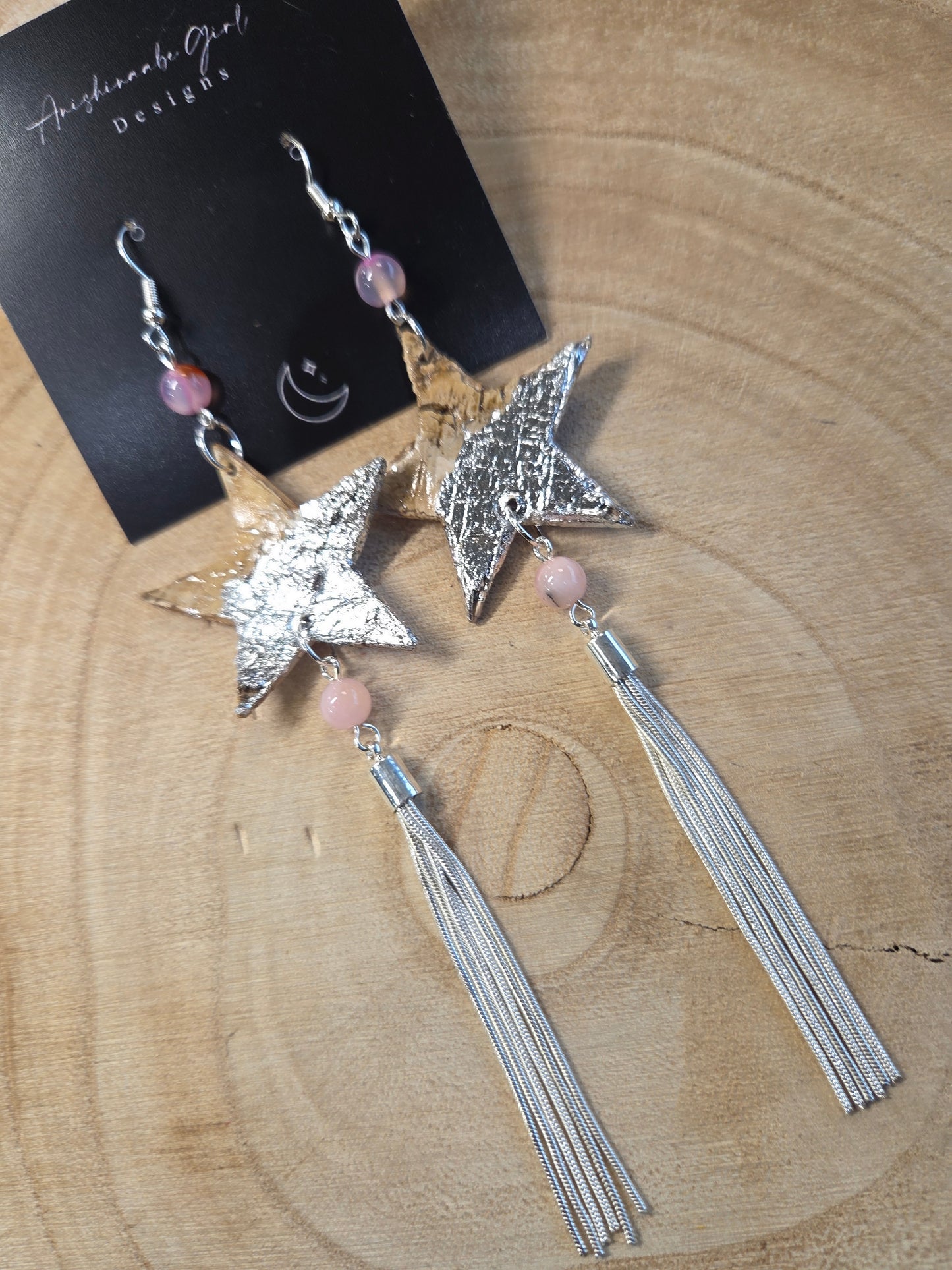 Birchbark Star People Earrings