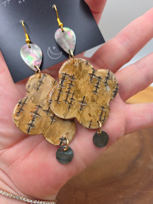 Birchbark Florals with Shells