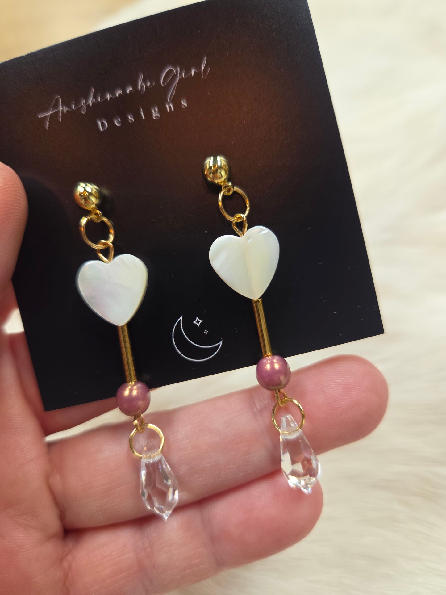 Heart Shell Earrings