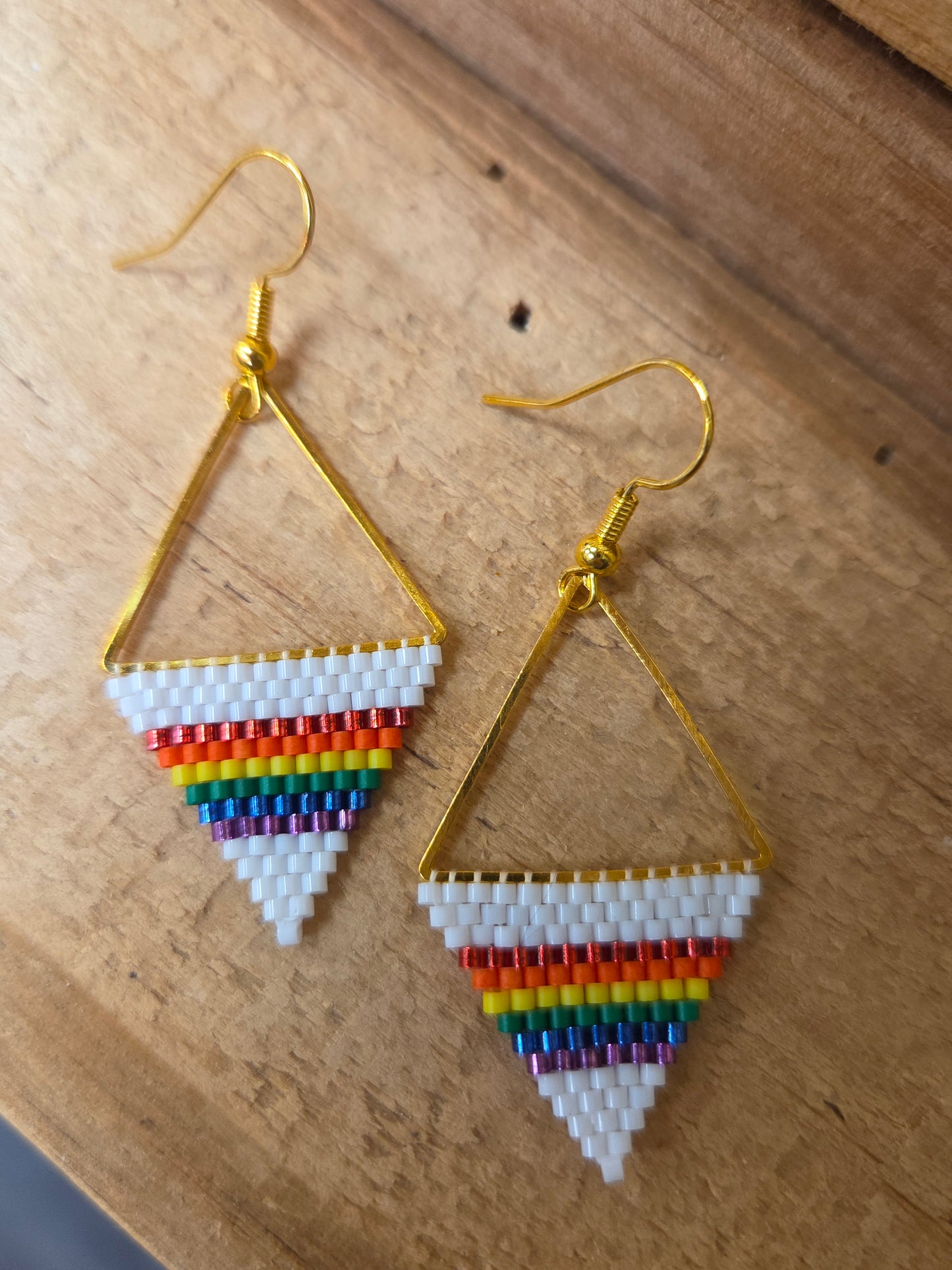 Pride Beaded Earrings by E.M.A Creates