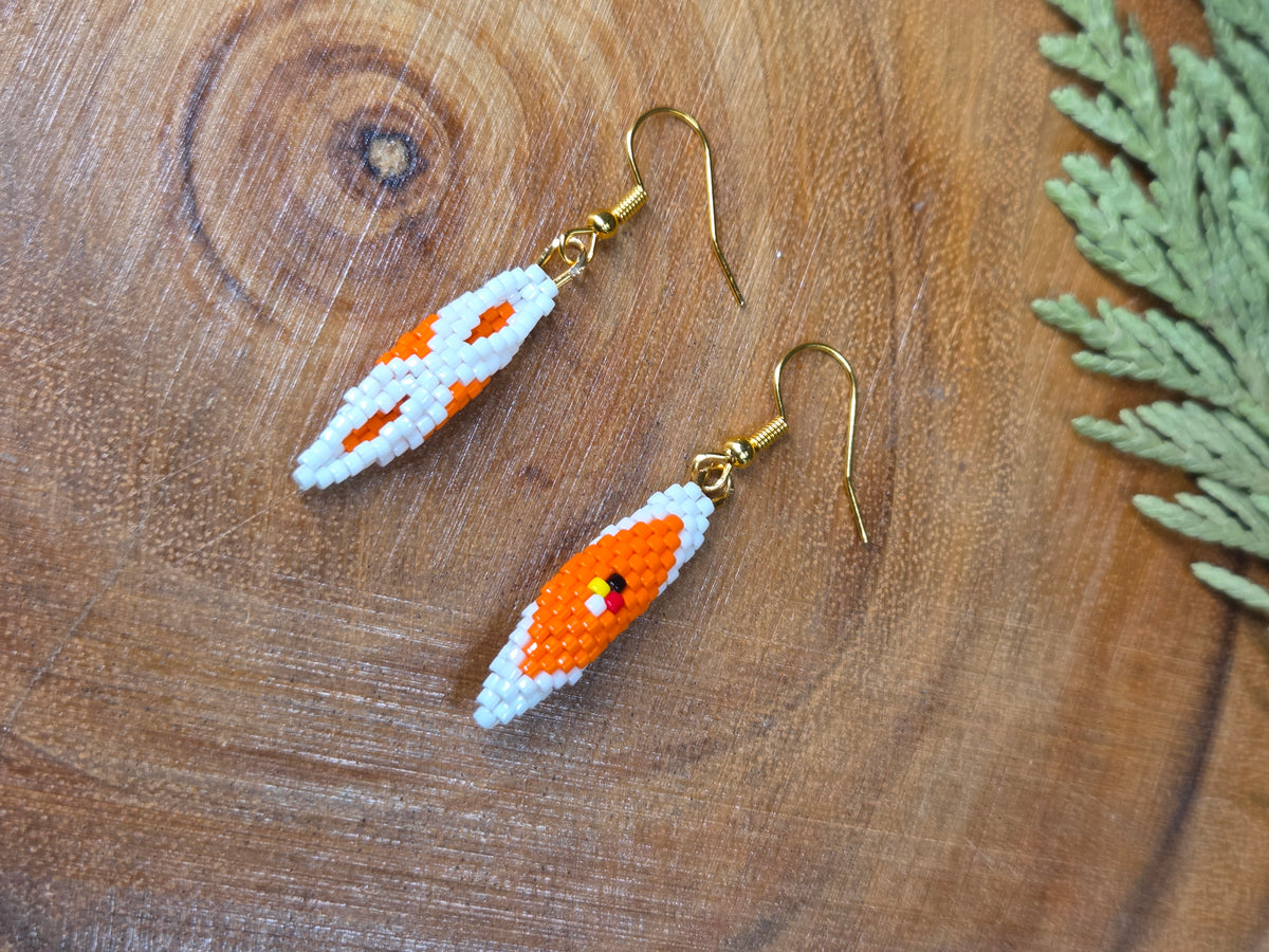 Geometric Beaded Earrings by Blending Beadz