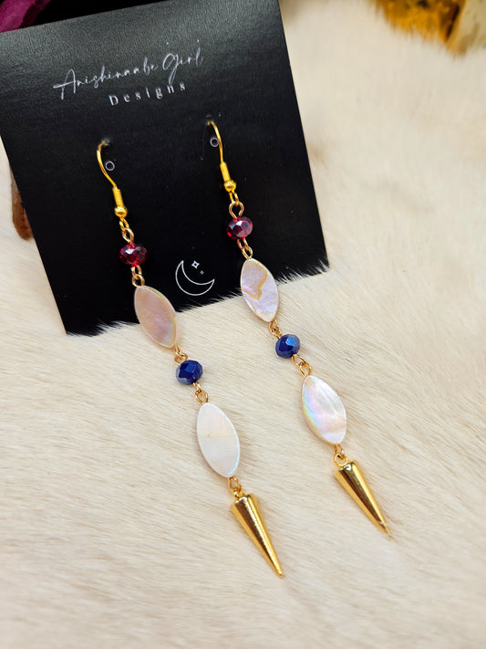 Shell Spike Drop Earrings