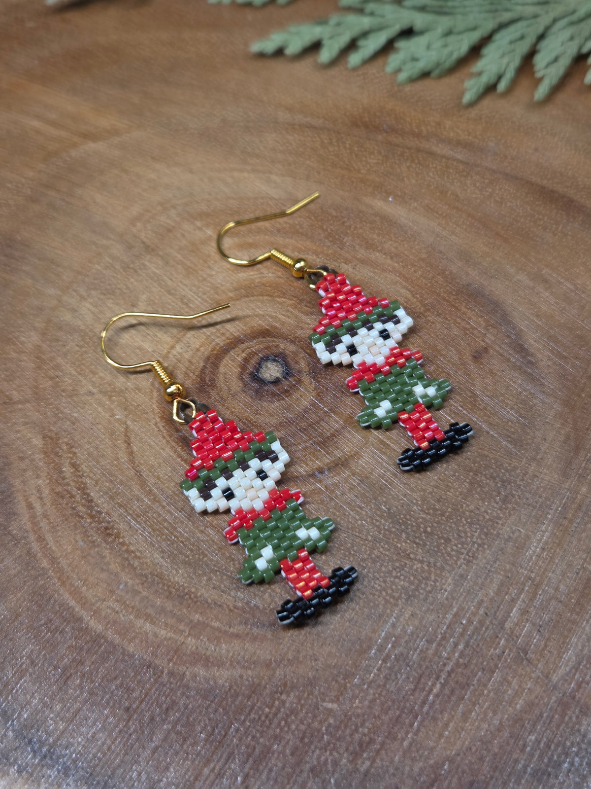 Elf Themed Beaded Earrings by Blending Beadz