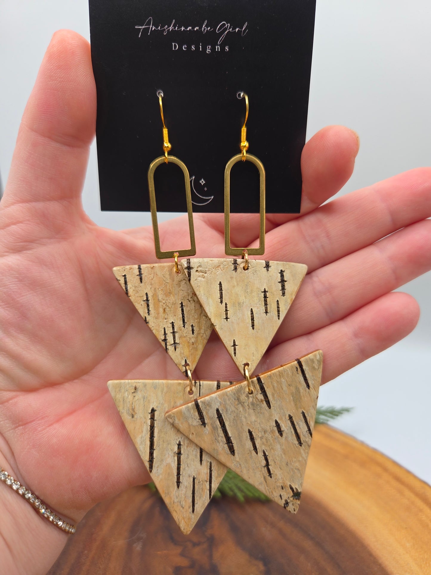 Birchbark Tiered Triangles