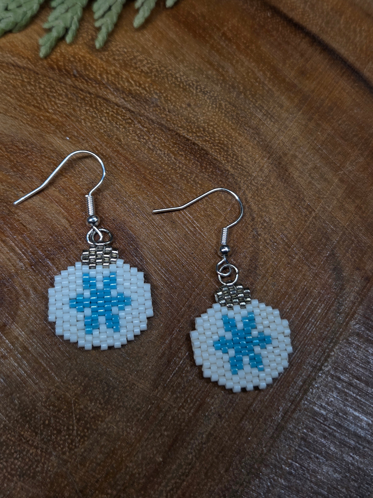 Christmas Ornament Beaded Earrings by Blending Beadz