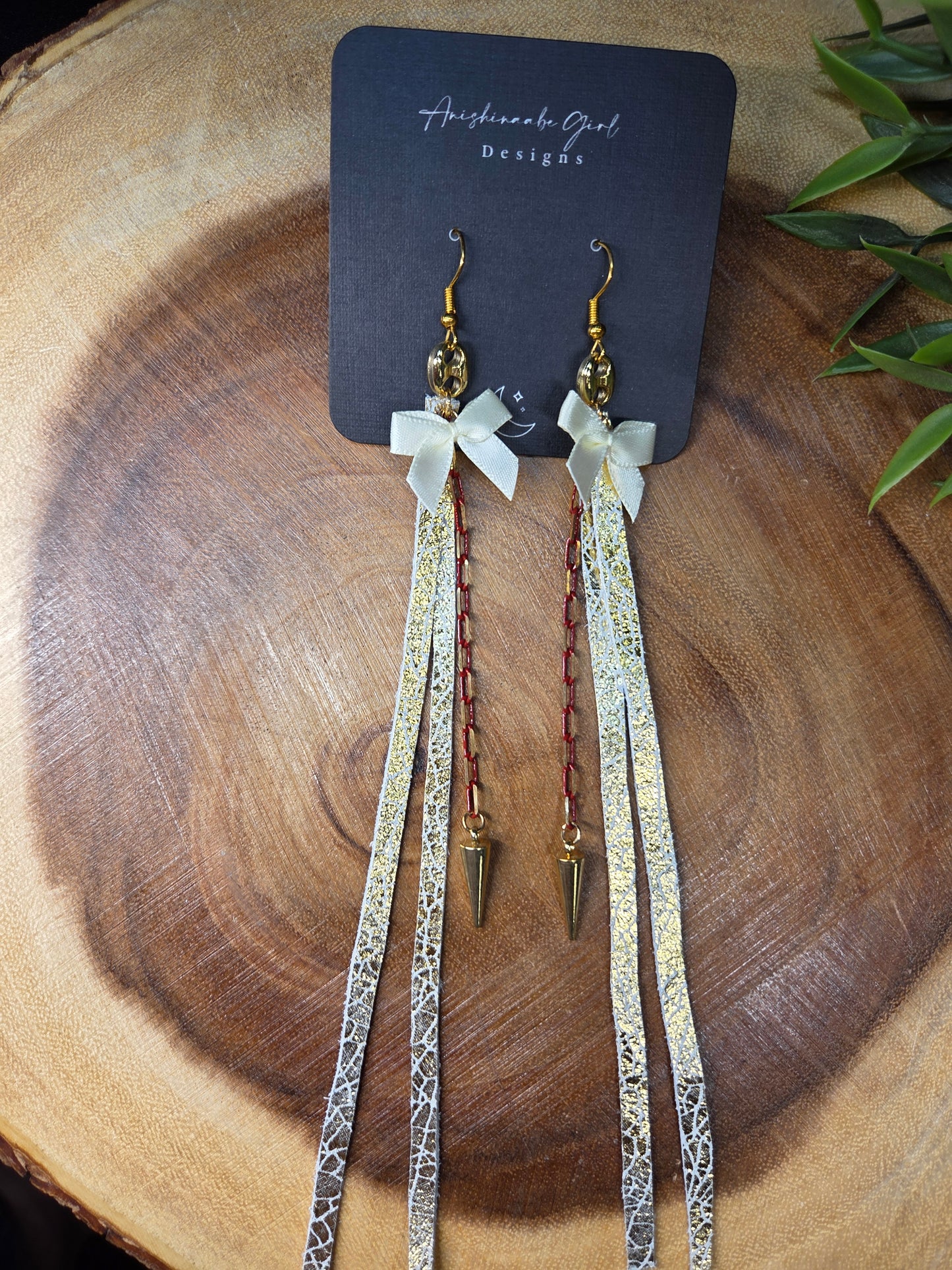 Leather Fringe Earrings