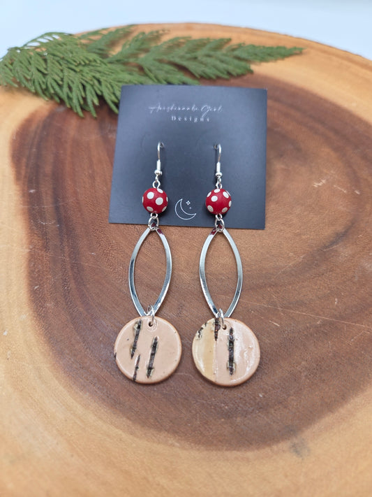 Birchbark with skunk beads