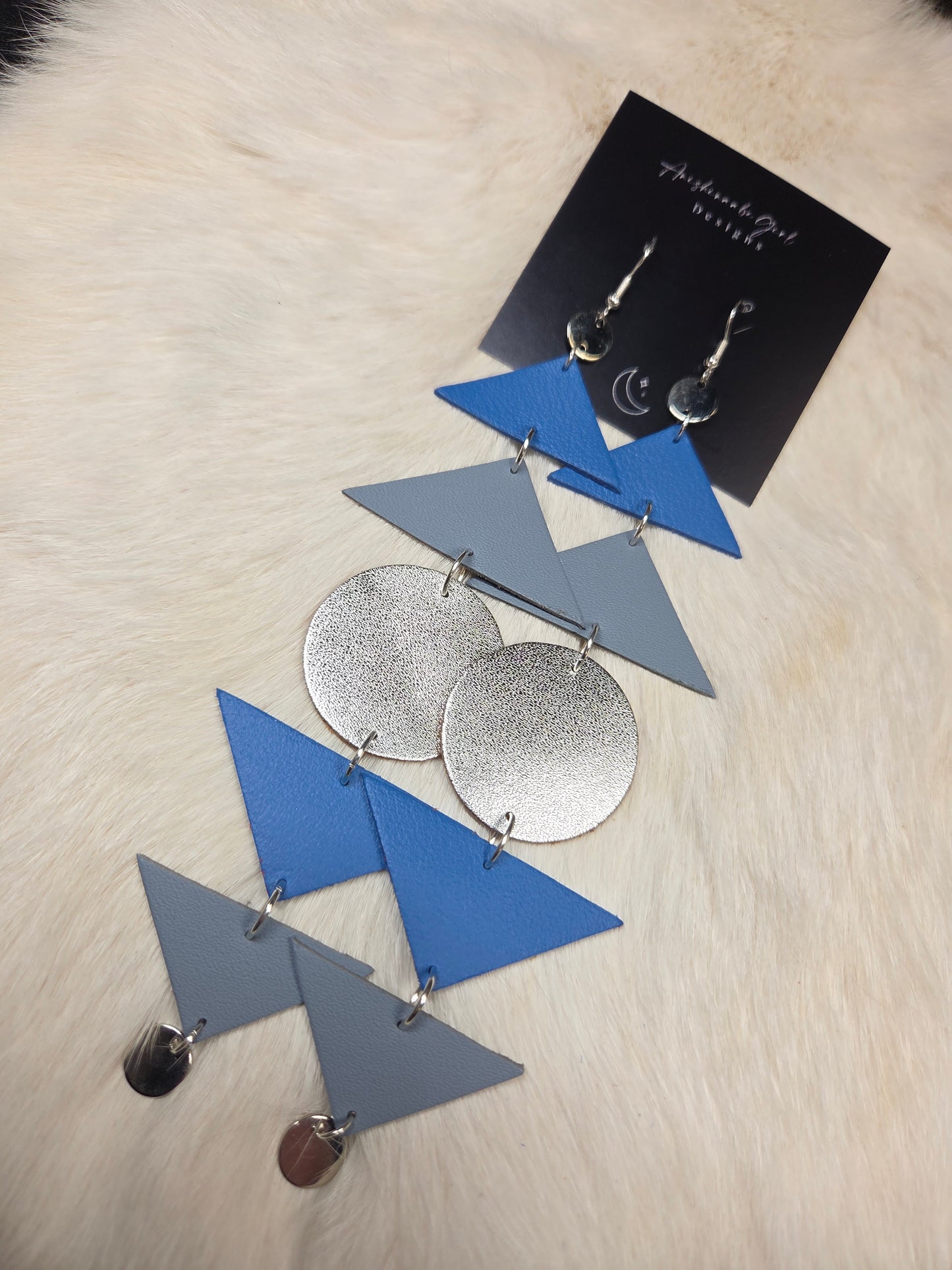 Leather Geometric Shoulder Dusters